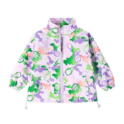 Little maven 2023 Baby Girls Jacket Coat Spring and Autumn outwear Tops Casual Clothes Pretty for Παιδιά 2-7 ετών