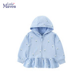 Little maven Ρούχα Παιδικά Βρεφικά Κορίτσια Φθινοπωρινή Άνοιξη Βαμβακερά ρούχα Μπουφάν Μπουφάν Γελοιογραφία Λουλούδια Φούτερ Φούτερ για παιδιά
