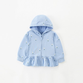 Little maven Clothes Детски бебешки момичета Есенни пролетни памучни дрехи Яке Палто Анимационни цветя Суичъри с качулка Пуловери за деца