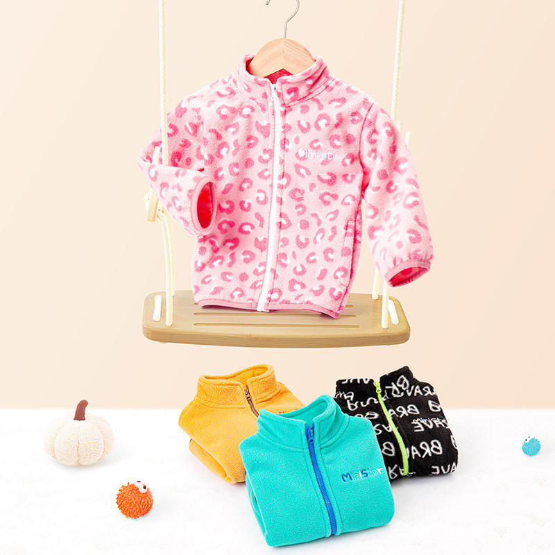 Little maven 2023 Бебешки момичета Тийнейджъри Есенни ежедневни дрехи Поларено топло палто Прекрасно детско връхно облекло Меко и удобно за деца