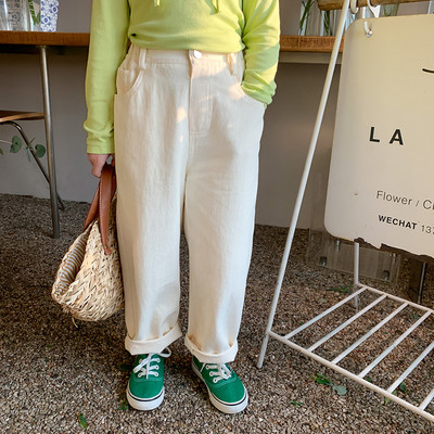 2023 Primavara Toamna Fete Pantaloni Casual Bumbac Bebe Copii Copii Pantaloni Doua Culori
