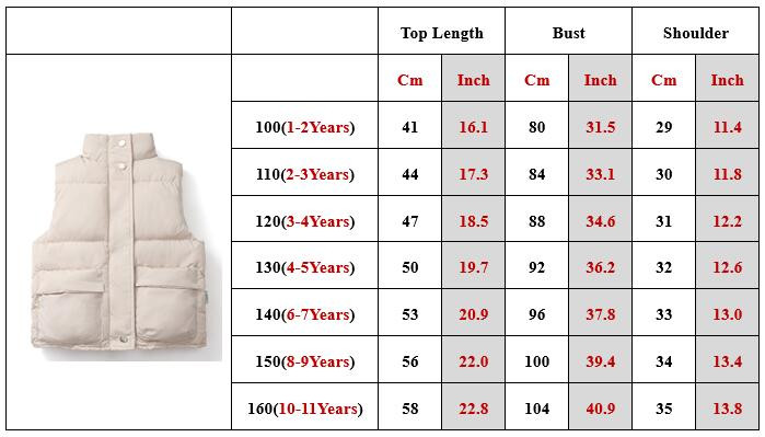Зимно детско палто с жилетка за момче, момиче, детско яке без ръкави, жилетка с голям джоб, връхни дрехи, удебелена яка с яка, бебешко облекло A774