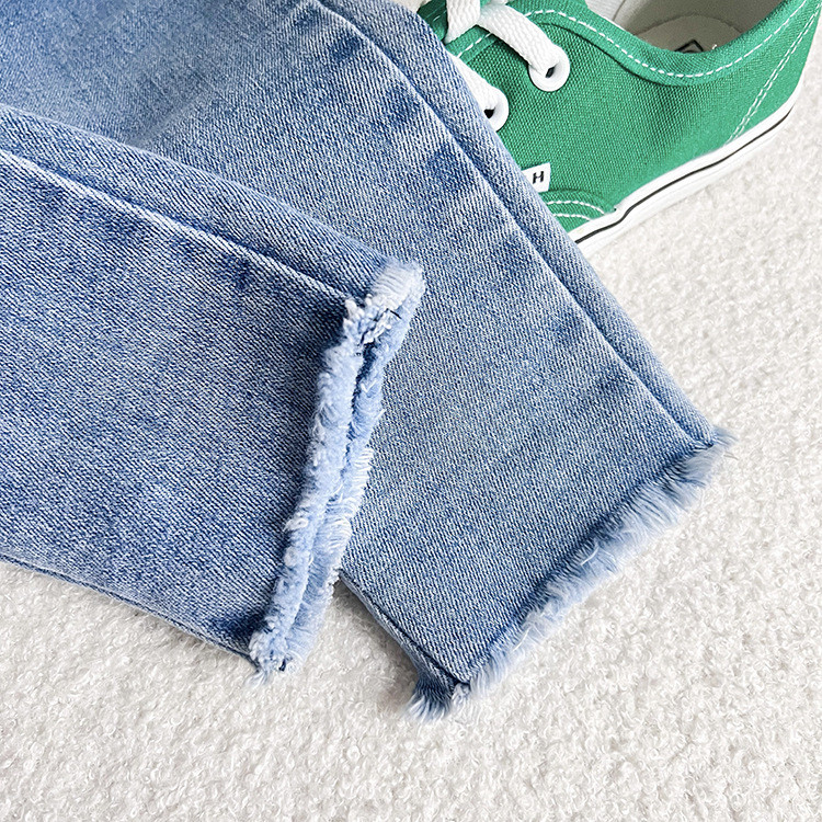 2023 Пролет Есен Момичета Молив Дънки Панталон Бебешки Детски Детски дънкови панталони