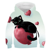 2023 Νέο Animal Cat Hoodie Άνοιξη Υπέροχο μακρυμάνικο αγόρι για κορίτσι Casual Loose μπλουζάκι για παιδιά 4 5 6 7 8 9-14 ετών Hoodie Hoodie
