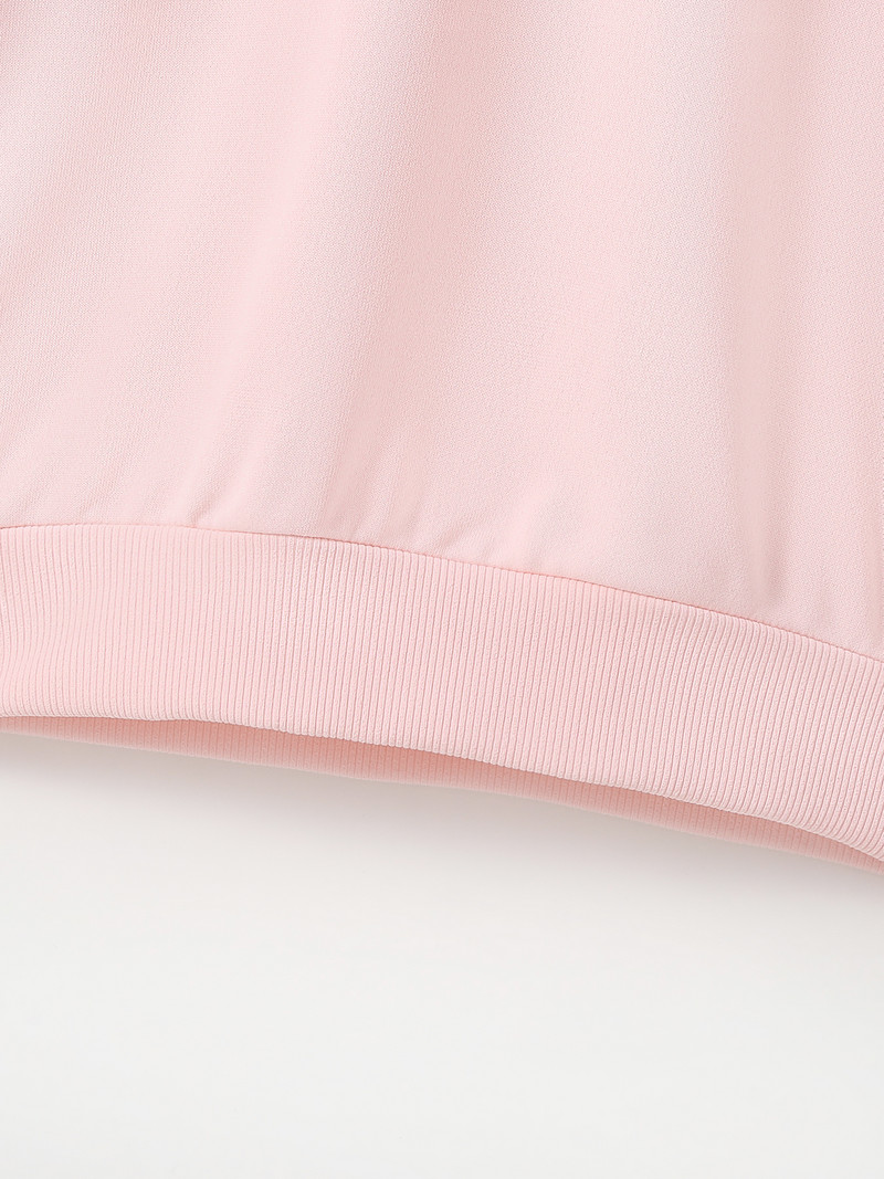 4-12 години Есенен нов суитшърт Моден суичър за момиче с букви Реколта Пеперуда Момиче Цветен елемент Красиво детско кръгло деколте