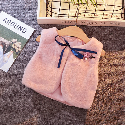 Bērnu Vestes Meiteņu Jakas Bērniem Meitenēm Vestes Mazuļu Apģērbi Zīdaiņiem Virsdrēbes Toddle Rudens Trušu Matu Vestes