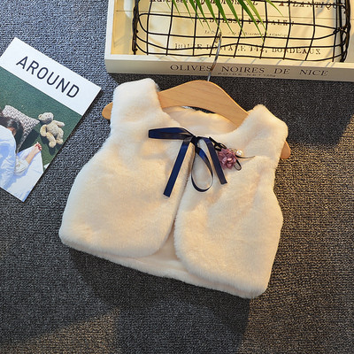 Bērnu Vestes Meiteņu Jakas Bērniem Meitenēm Vestes Mazuļu Apģērbi Zīdaiņiem Virsdrēbes Toddle Rudens Trušu Matu Vestes