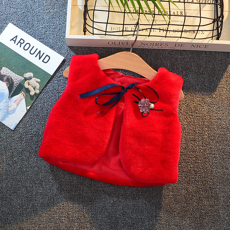 Bērnu Vestes Meiteņu Jakas Bērniem Meitenēm Vestes Mazuļu Apģērbi Zīdaiņiem Virsdrēbes Toddle Rudens Trušu Matu Vestes