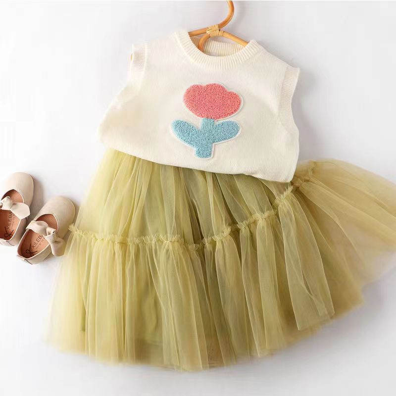 Bērnu veste bērniem, bieza veste, trikotāžas virsdrēbes, puķu veste meitenēm 2023. gada rudens ziemas kokvilnas bezpiedurkņu jakas ikdienas lietošanai