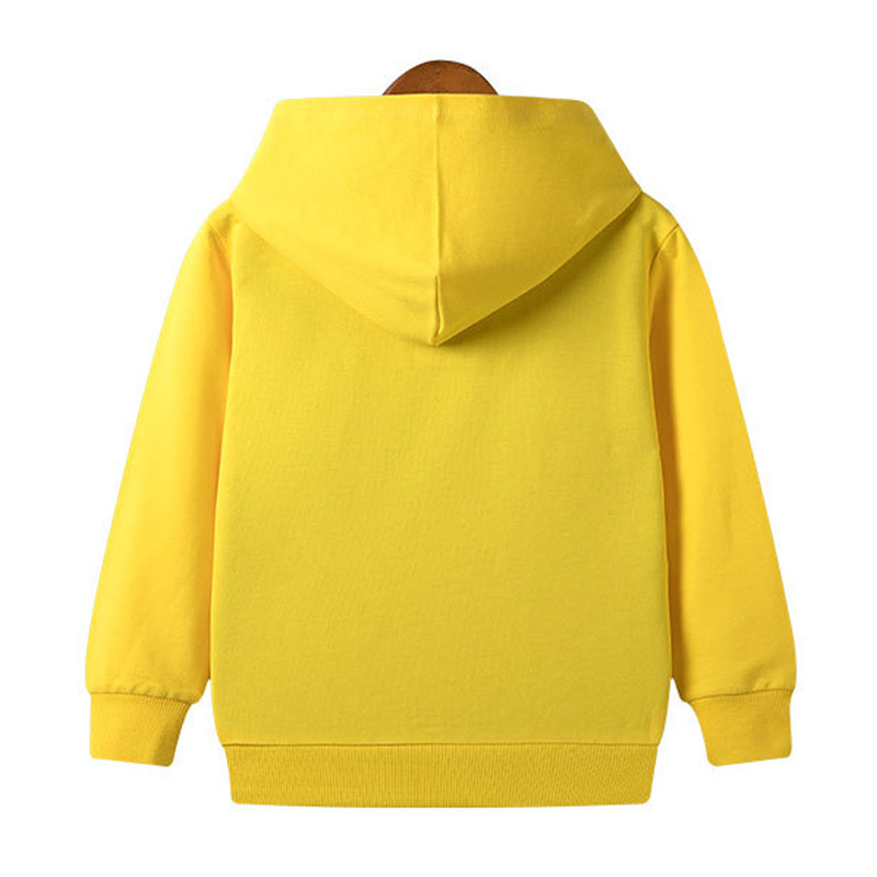 2-12 години Есенно-зимно облекло Меки памучни суитшърти с качулка Момчета Момичета Едноцветни топли детски пуловери с дълъг ръкав