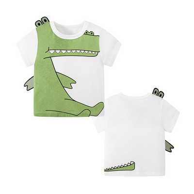 27 Kids Boys Παιδικά T-shirts Φθινοπωρινό Cartoon Elephant Pattern Παιδικά πουκάμισα Casual Crew Neck για μακρυμάνικα επάνω βρεφικά ρούχα