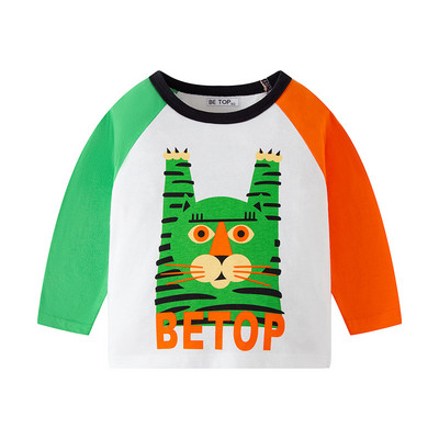 27 Kids Boys Παιδικά T-shirts Φθινοπωρινό Cartoon Elephant Pattern Παιδικά πουκάμισα Casual Crew Neck για μακρυμάνικα επάνω βρεφικά ρούχα