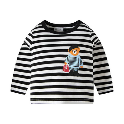 27 Kids Boys Παιδικά T-shirts Φθινοπωρινό Cartoon Elephant Pattern Παιδικά πουκάμισα Casual Crew Neck για μακρυμάνικα επάνω βρεφικά ρούχα