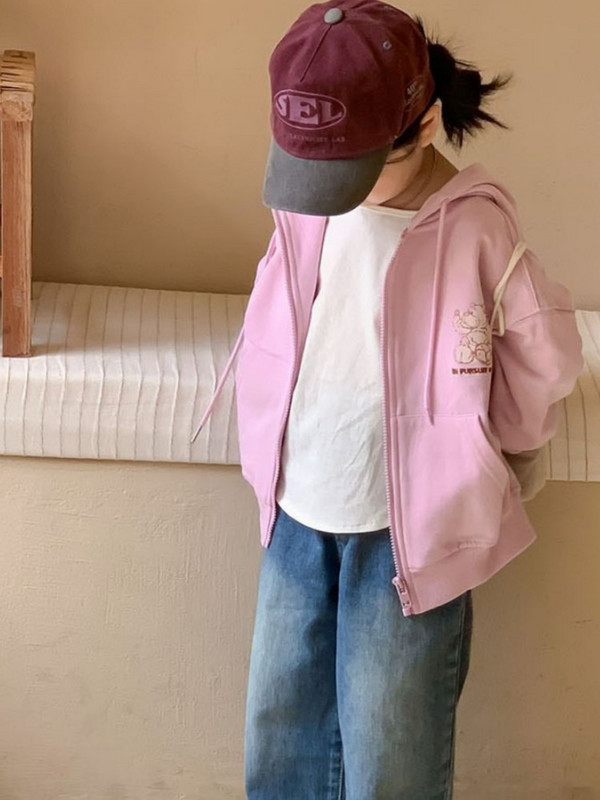 2023 Корейски нови есенни детски дънки Свободни ежедневни универсални панталони за момичета Пролетно и есенно облекло