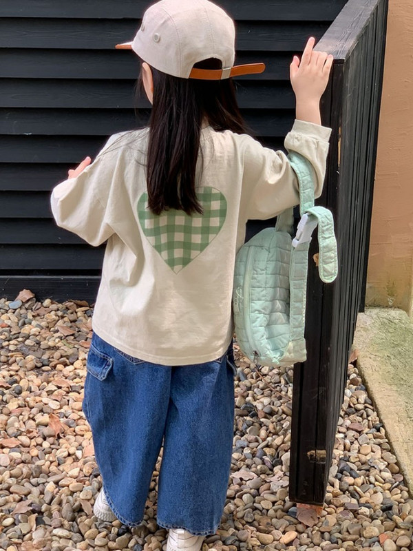 Детски панталони 2023 Есен Ново корейско издание Детски работни дънки Ежедневни свободни панталони за момичета Пролет и есен