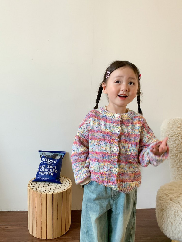 Детско облекло Корейски ретро дънки 2023 Есен Нови момчета и момичета Западни панталони Бебешки панталони