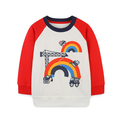 Little maven Baby Boys Φούτερ Εκσκαφέας Κέντημα Βρεφικά Φούτερ για 2 έως 4 Χρόνια Παιδικά Ρούχα Νέα Φθινοπωρινά Ρούχα