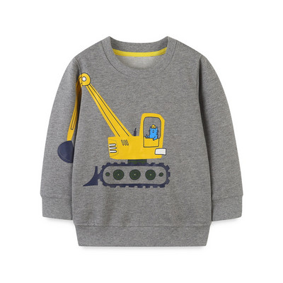 Little maven Baby Boys Φούτερ Εκσκαφέας Κέντημα Βρεφικά Φούτερ για 2 έως 4 Χρόνια Παιδικά Ρούχα Νέα Φθινοπωρινά Ρούχα