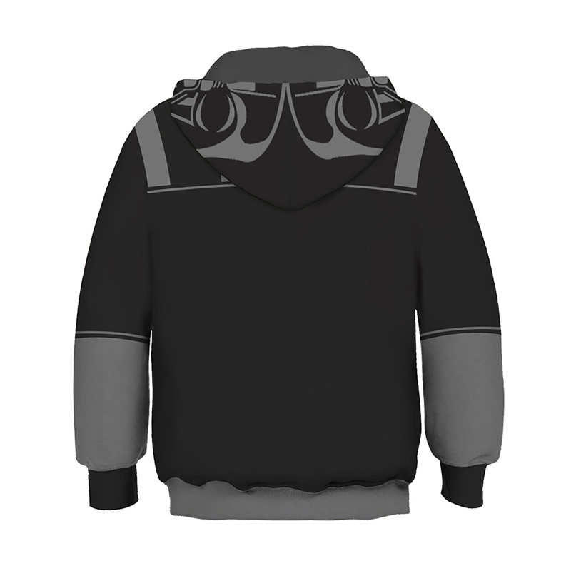 2022 Нов Kids War of Star Черен рицар Вейдър с качулка Luke Изискани дрехи Бели костюми Storm Trooper 3D печат Нов комплект роли от филм