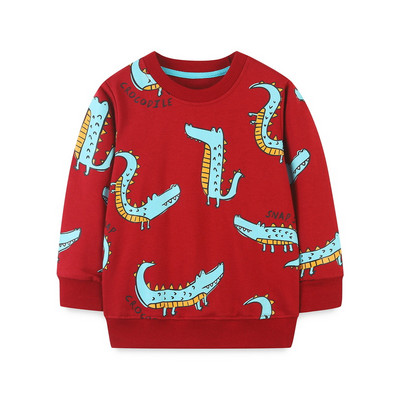 Little maven Child Boys Φούτερ Cartoon Dinosaur print Boys μακρυμάνικο για 7 χρονών Παιδικά ρούχα Φθινοπωρινά παιδικά πουκάμισα