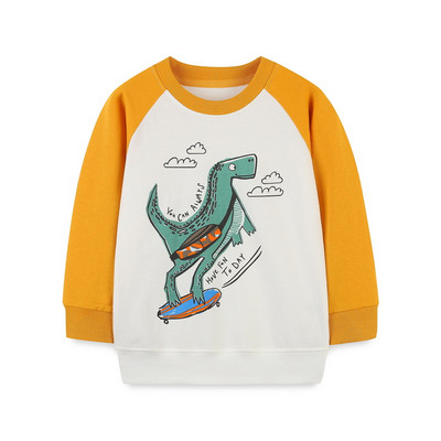 Little maven Child Boys Φούτερ Cartoon Dinosaur print Boys μακρυμάνικο για 7 χρονών Παιδικά ρούχα Φθινοπωρινά παιδικά πουκάμισα