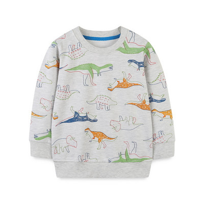 Little maven Child Boys Φούτερ Cartoon Dinosaur print Boys μακρυμάνικο για 7 χρονών Παιδικά ρούχα Φθινοπωρινά παιδικά πουκάμισα