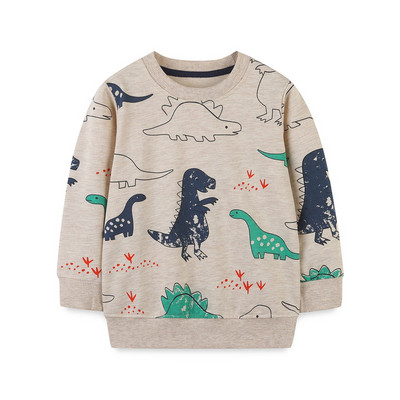 Little maven Child Boys Φούτερ Cartoon Dinosaur print Boys μακρυμάνικο για 7 χρονών Παιδικά ρούχα Φθινοπωρινά παιδικά πουκάμισα