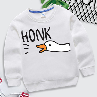 Harajuku Animal Goose Παιδικά Ρούχα Goose Honk Φούτερ Βίντεο Παιχνίδι Y2k Streetwear Girls Cartoon Hoodie Funny Goose Ρούχα για αγόρια