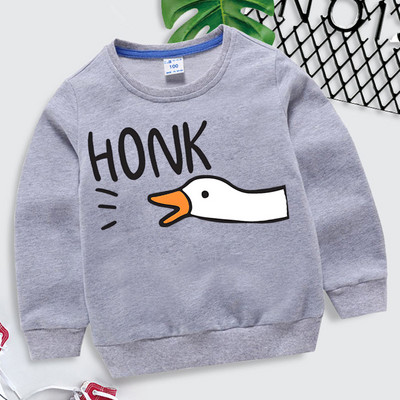 Harajuku Animal Goose Παιδικά Ρούχα Goose Honk Φούτερ Βίντεο Παιχνίδι Y2k Streetwear Girls Cartoon Hoodie Funny Goose Ρούχα για αγόρια