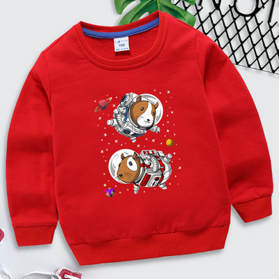 Guinea Pig Space Astronauts Φούτερ με κουκούλα με αισθητικά γραφικά Κορεάτικα μωρά αγόρια y2k sudadera κινούμενα σχέδια ζωάκια παιδικά ρούχα κορίτσια