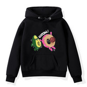 Νέα Παιδικά Φλις Φούτερ Φούτερ Ρούχα Crewnneck Streetwear Φθινοπωρινά Φούτερ Αβοκάντο Ντόνατς Κινούμενα σχέδια Παιδικά Φούτερ Ρούχα