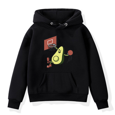 Νέα Παιδικά Φλις Φούτερ Φούτερ Ρούχα Crewnneck Streetwear Φθινοπωρινά Φούτερ Αβοκάντο Ντόνατς Κινούμενα σχέδια Παιδικά Φούτερ Ρούχα