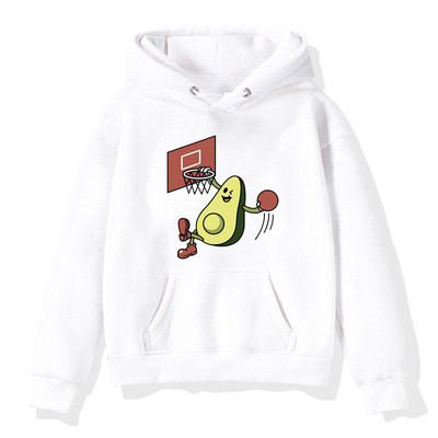Νέα Παιδικά Φλις Φούτερ Φούτερ Ρούχα Crewnneck Streetwear Φθινοπωρινά Φούτερ Αβοκάντο Ντόνατς Κινούμενα σχέδια Παιδικά Φούτερ Ρούχα