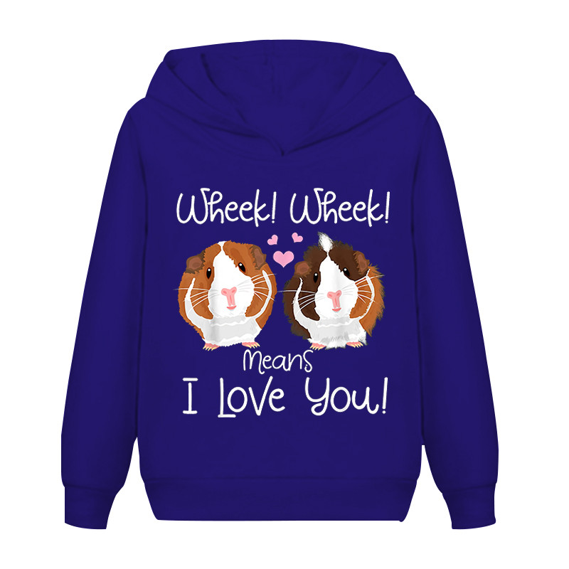 Морско свинче Забавни качулки Детски качулки Суичър Момчета Момичета Лятно палто Детски дълъг ръкав Момчета Ежедневно облекло с животински шарки