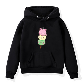 Panda Cartoon Hoodies Παιδικά Αγόρια Κοριτσίστικα Φούτερ Bubble Tea Print Παιδική φόρμα Fleece Φούτερ Μπουφάν Μικρό Φούτερ