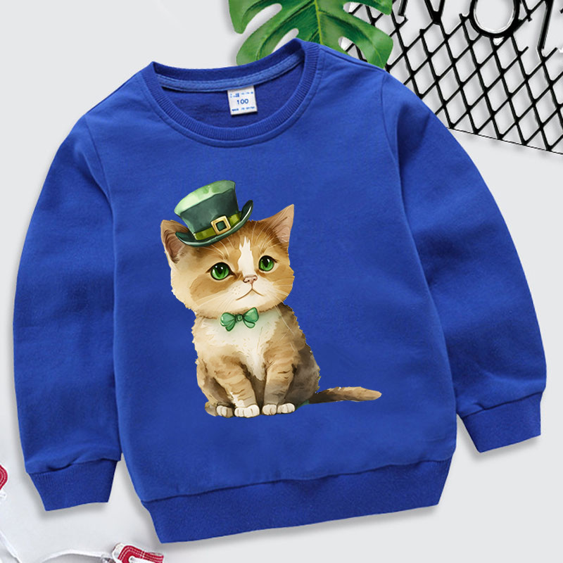 Patrick Animal Суичъри Детски карикатури Животни Котка Дрехи Детска шапка и качулка с папийонка Момчета Момичета с дълъг ръкав Patrick Hoodies
