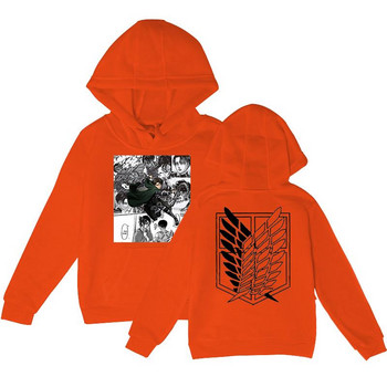 Attack On Titan Kids Hoodies Levi Ackerman Eye Anime Φούτερ με κουκούλα Students Fashion Streetwear Παιδικό μπουφάν για αγόρι κορίτσι Παιδικό μπουφάν