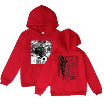 Attack On Titan Kids Hoodies Levi Ackerman Eye Anime Φούτερ με κουκούλα Students Fashion Streetwear Παιδικό μπουφάν για αγόρι κορίτσι Παιδικό μπουφάν