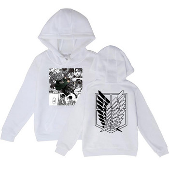 Attack On Titan Kids Hoodies Levi Ackerman Eye Anime Φούτερ με κουκούλα Students Fashion Streetwear Παιδικό μπουφάν για αγόρι κορίτσι Παιδικό μπουφάν