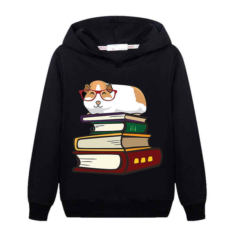 Качулки с морско свинче Детски суичъри с качулки Момче Момичета Летен животински модел Деца с дълъг ръкав Ежедневни анимационни бебешки дрехи