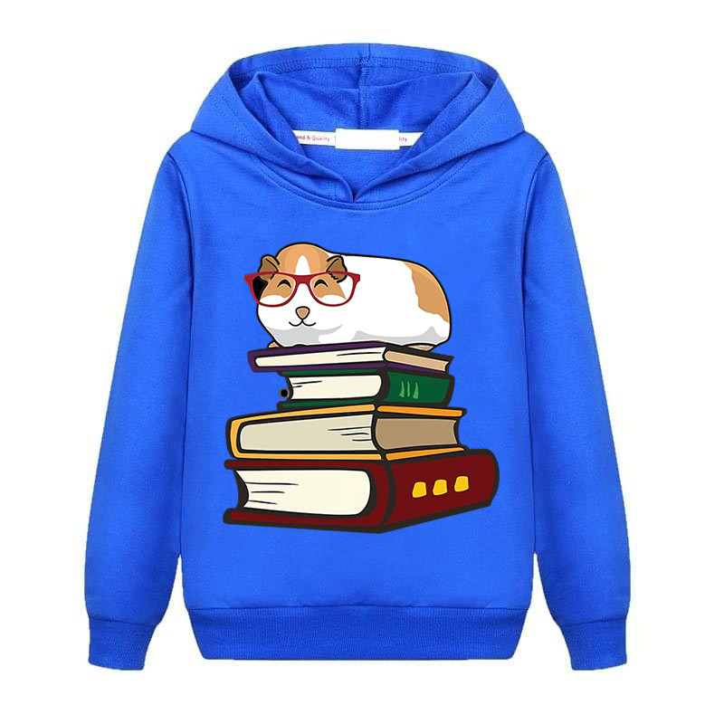 Качулки с морско свинче Детски суичъри с качулки Момче Момичета Летен животински модел Деца с дълъг ръкав Ежедневни анимационни бебешки дрехи