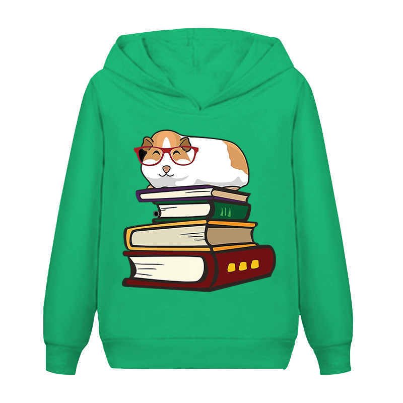 Качулки с морско свинче Детски суичъри с качулки Момче Момичета Летен животински модел Деца с дълъг ръкав Ежедневни анимационни бебешки дрехи