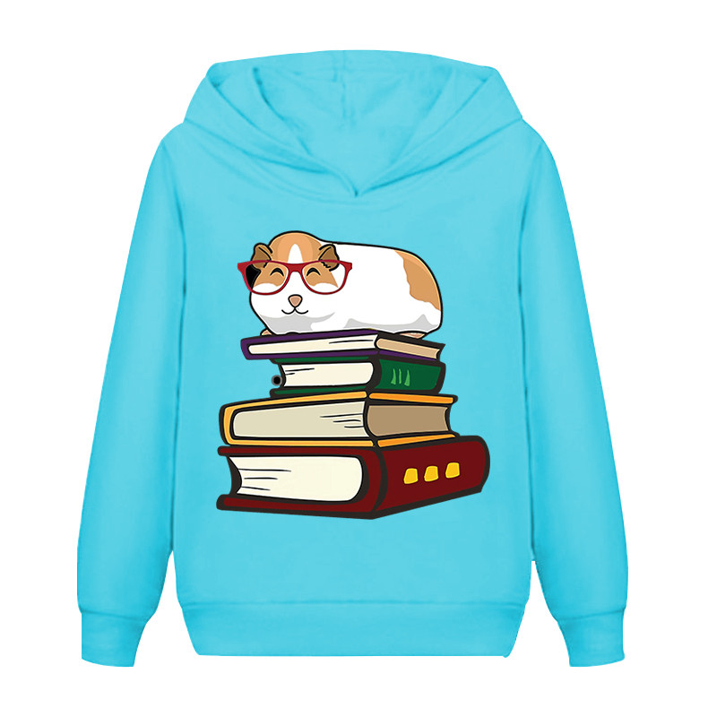 Качулки с морско свинче Детски суичъри с качулки Момче Момичета Летен животински модел Деца с дълъг ръкав Ежедневни анимационни бебешки дрехи