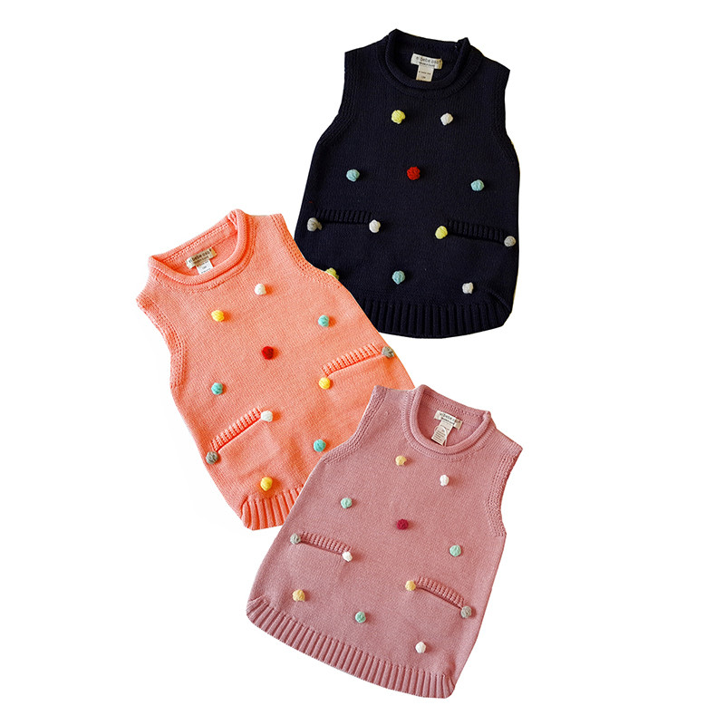 детска плетена жилетка бебешко момиче плетена жилетка памучна плетена жилетка пуловер за малки момичета жилетка детски дрехи тип дъга горнища за малко момиченце