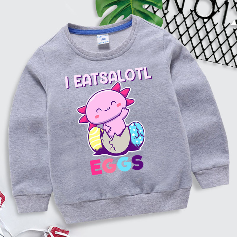 Суичъри с качулка Великденски заек Детски анимационни суичъри с животно Нют Цвят на яйце Момчета Момичета Оригинален суичър Пролетен Великден Детско облекло