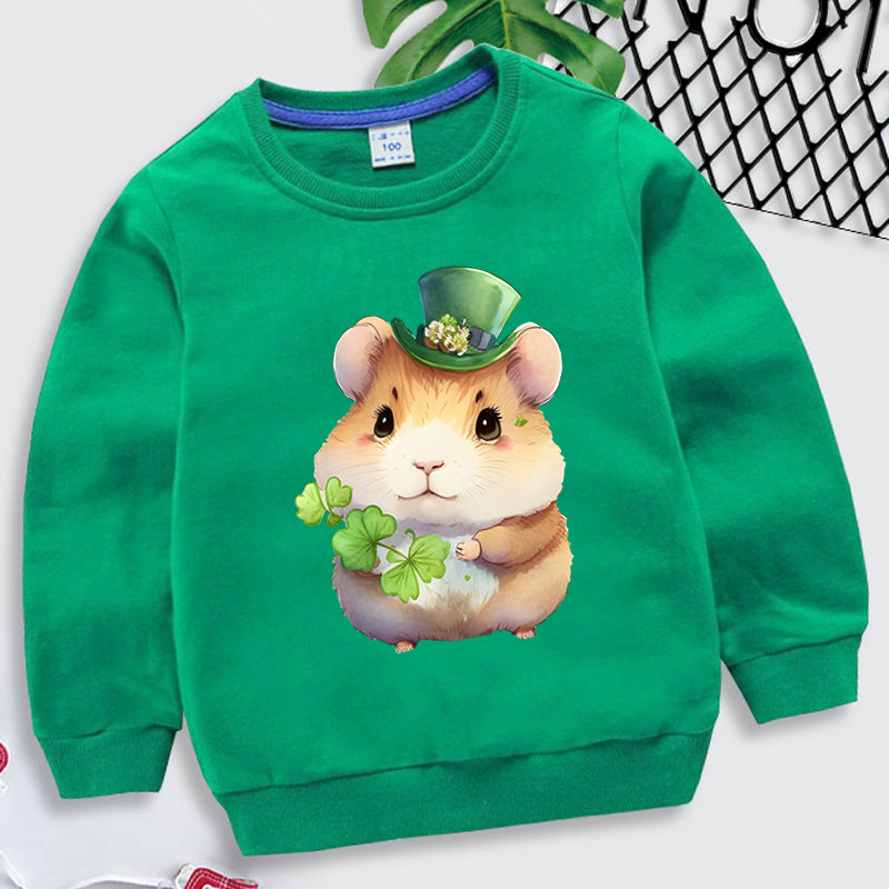 Patrick Animal Print Детски суичъри Момчета Момичета Ежедневни суичъри Анимационно животно Морско свинче Детски дрехи Модни суичъри