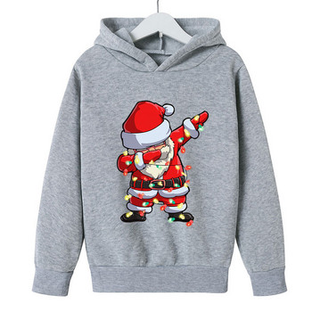 Christmas Dab Дядо Коледа Детски качулки Анимационни дрехи Детски пуловери Дрехи с дълъг ръкав Честита Коледа Момчета Момичета качулки