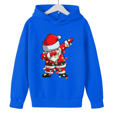 Χριστουγεννιάτικο Dab Santa Παιδικά κουκούλα Ρούχα κινουμένων σχεδίων Παιδικά πουλόβερ Ρούχα μακρυμάνικα χαρούμενα Χριστούγεννα για αγόρια κορίτσια με κουκούλα
