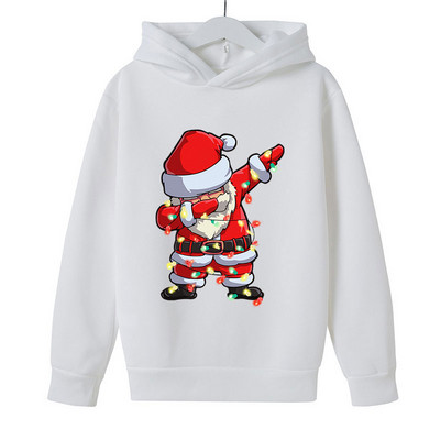 Χριστουγεννιάτικο Dab Santa Παιδικά κουκούλα Ρούχα κινουμένων σχεδίων Παιδικά πουλόβερ Ρούχα μακρυμάνικα χαρούμενα Χριστούγεννα για αγόρια κορίτσια με κουκούλα