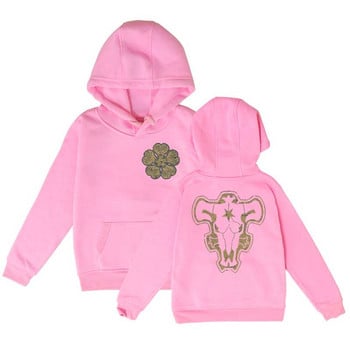 Anime Black Clover κινούμενα σχέδια παιδικά hoodie μωρά αγόρια hoodies Black Bulls Squad Emblem παιδικά ρούχα χαριτωμένα χειμωνιάτικα κοριτσίστικα φούτερ μπλούζα